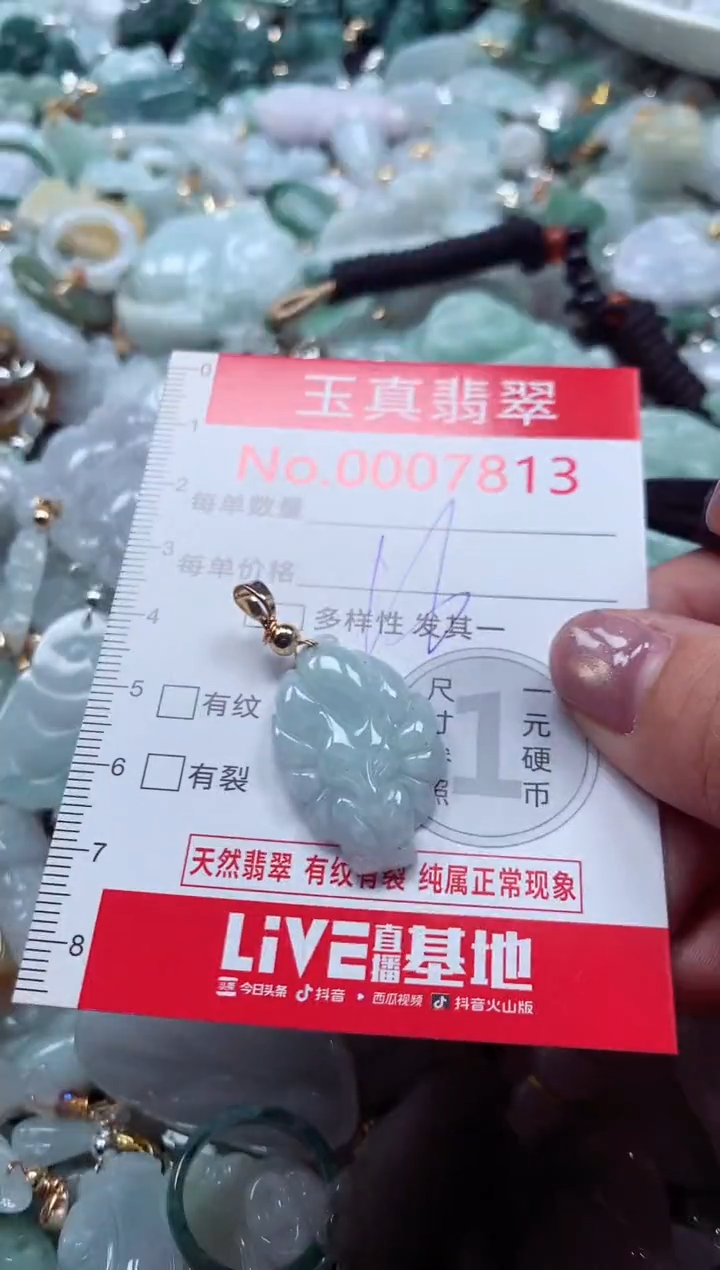 吊坠(不含链)未镶嵌翡翠7813