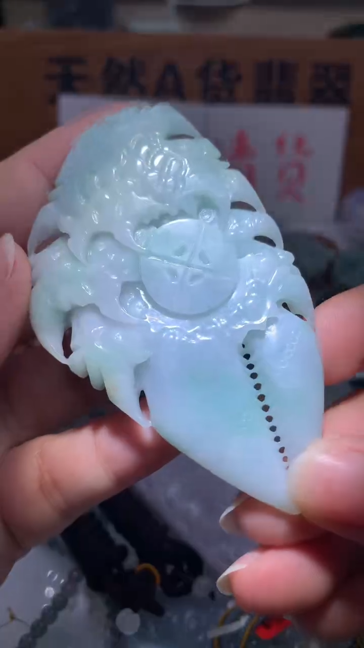 【闪购商品】翡翠颈饰未镶嵌保真天然A货翡翠