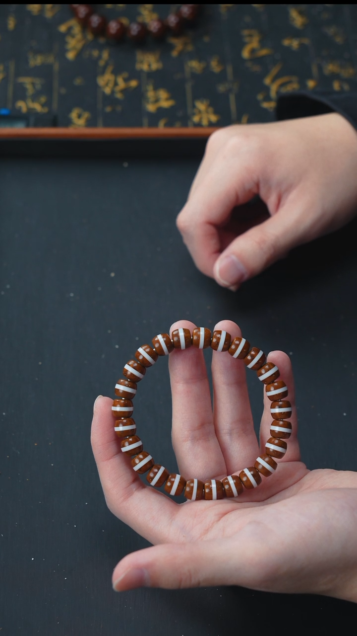 手串紫金鼠实心鹿角一线天9