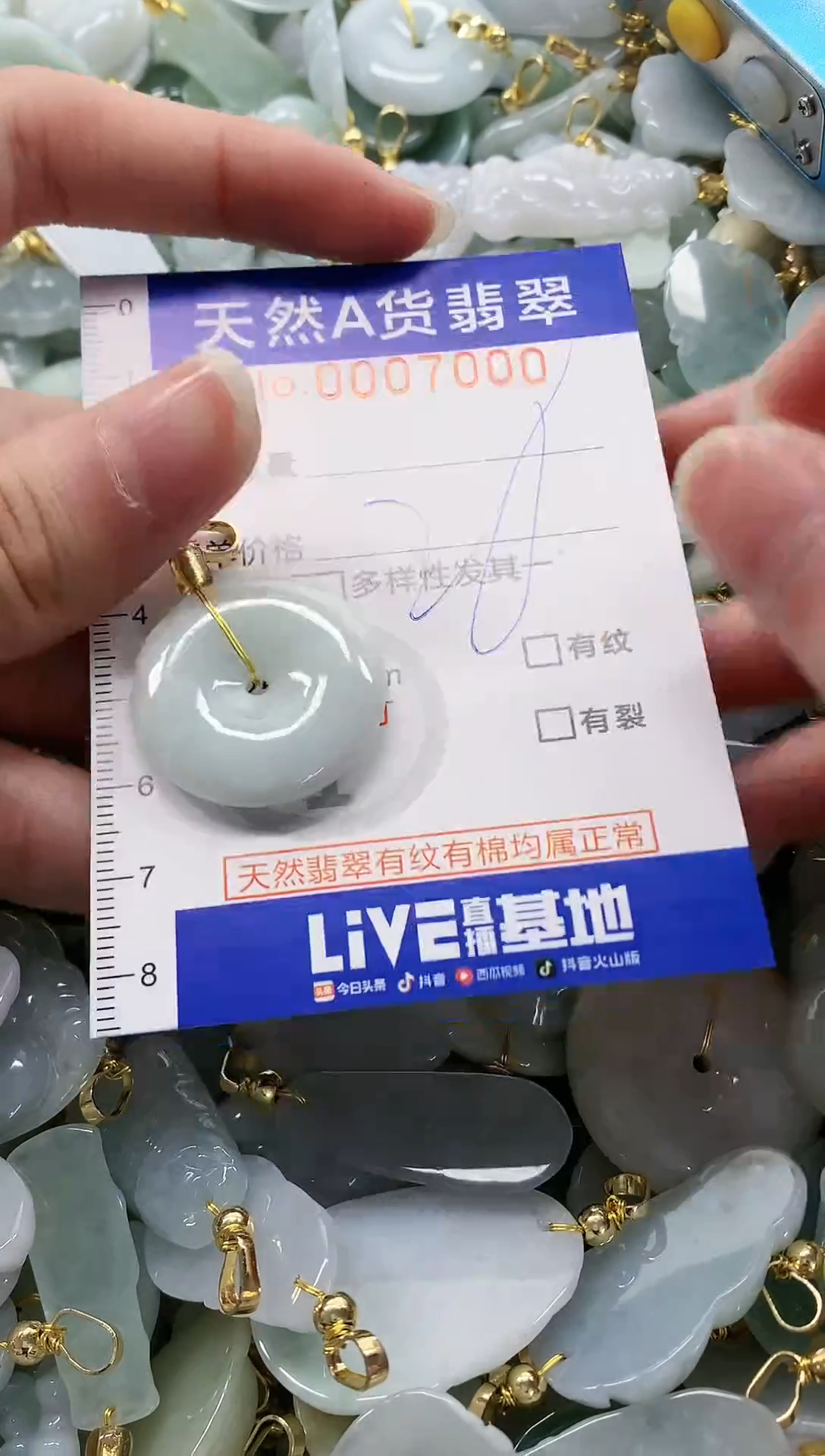 颈饰未镶嵌翡翠纯天然a货翡翠