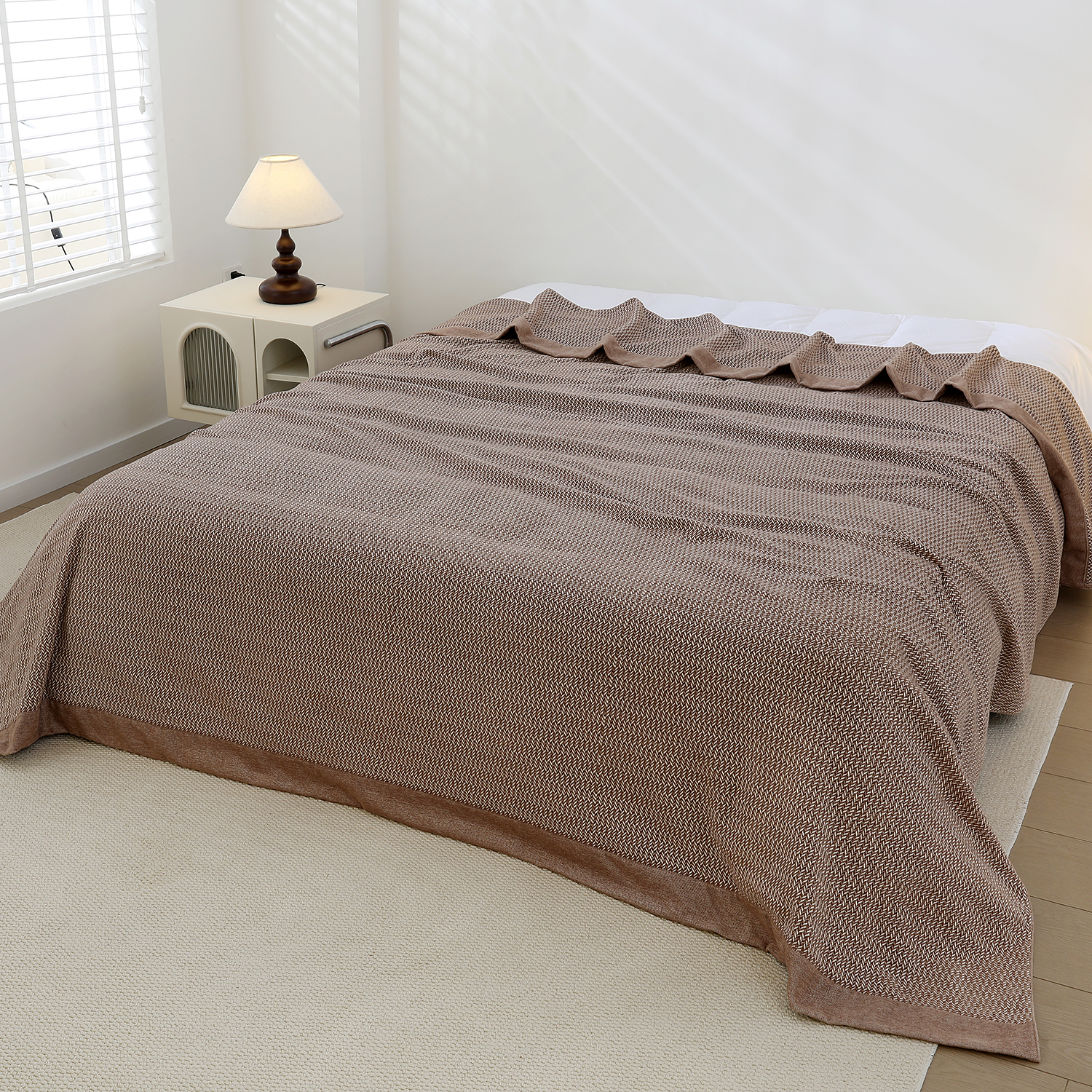 【原装正品 TriBliss】TriBliss三重柔境羊绒纱布盖毯230*250欧佩斯