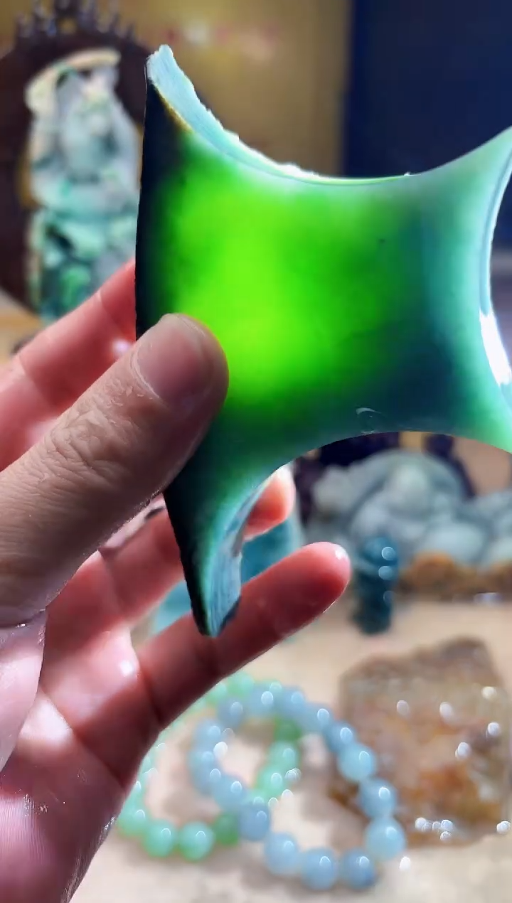 未镶嵌挂件翡翠A货张麦6548