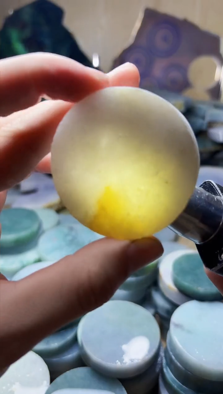 【闪购商品】翡翠颈饰未镶嵌A货白文2435