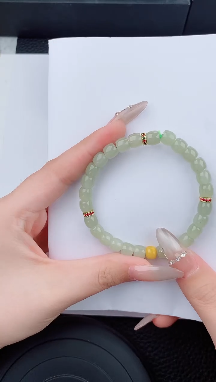 手链未镶嵌和田玉83碎玉微色差T