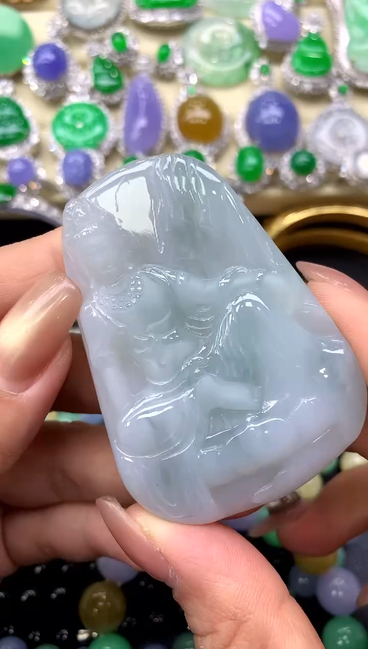 颈饰未镶嵌翡翠158-中国好珍宝