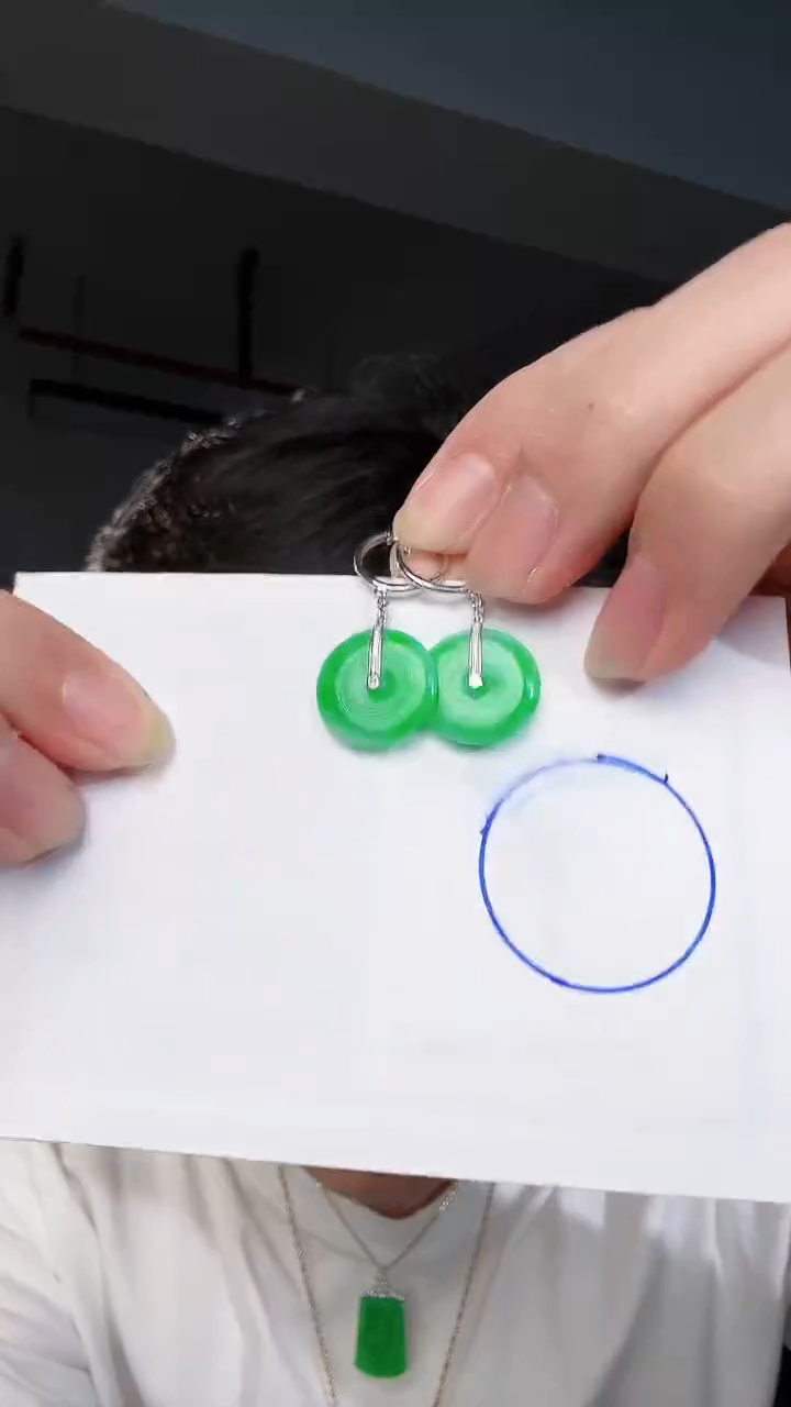 【闪购商品】翡翠耳饰18K金镶嵌缅料A货翡翠/支持复检/一件