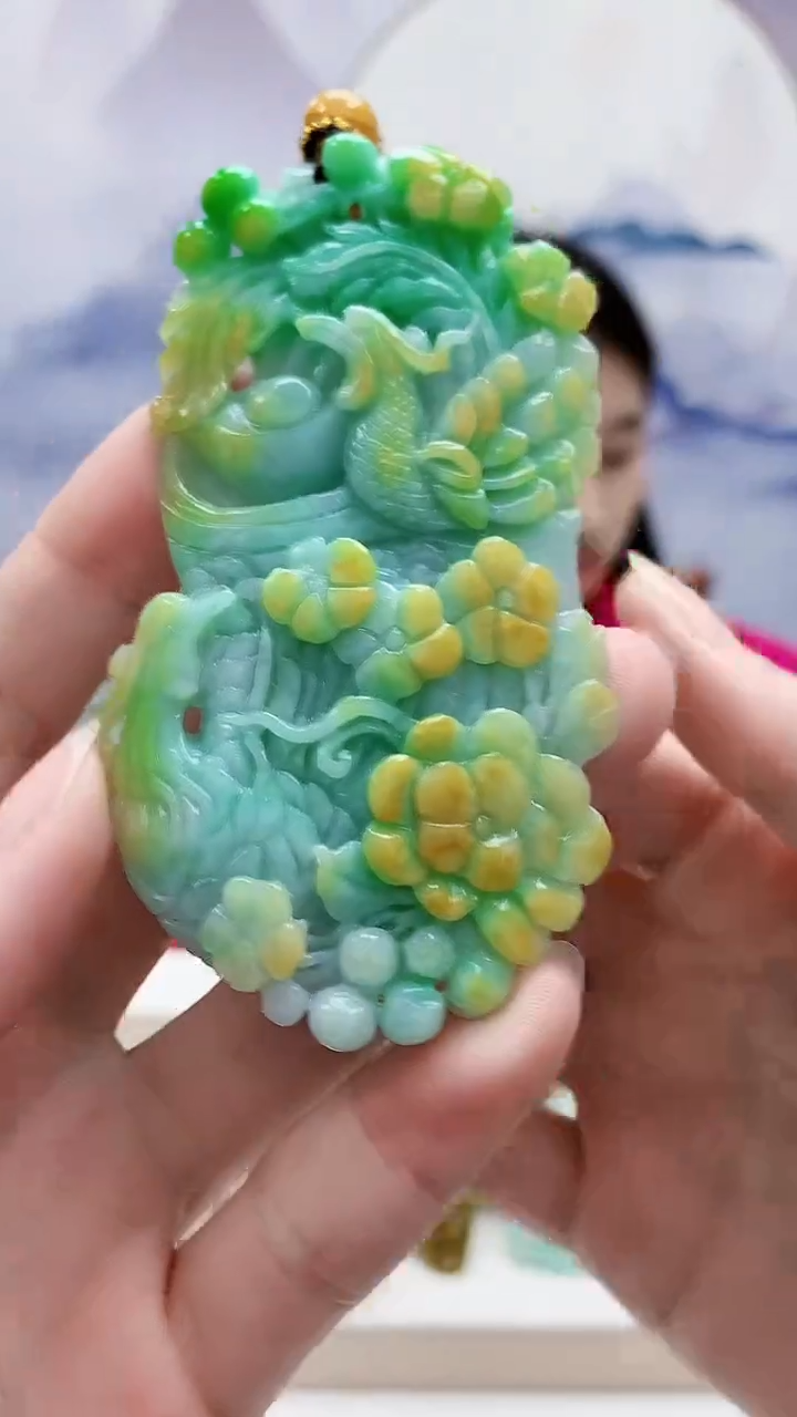 未镶嵌定制翡翠4812ry-毛货挂件97