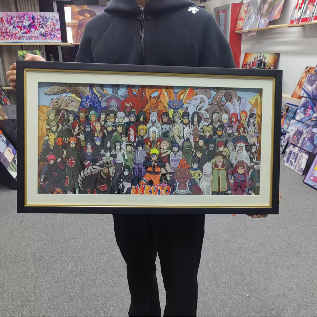 【火影忍者】64*36火影忍者合集立体镂空摆件装饰画