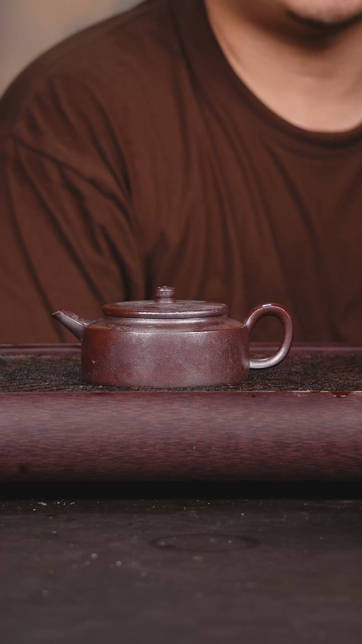茶壶紫砂柴烧 周盘 