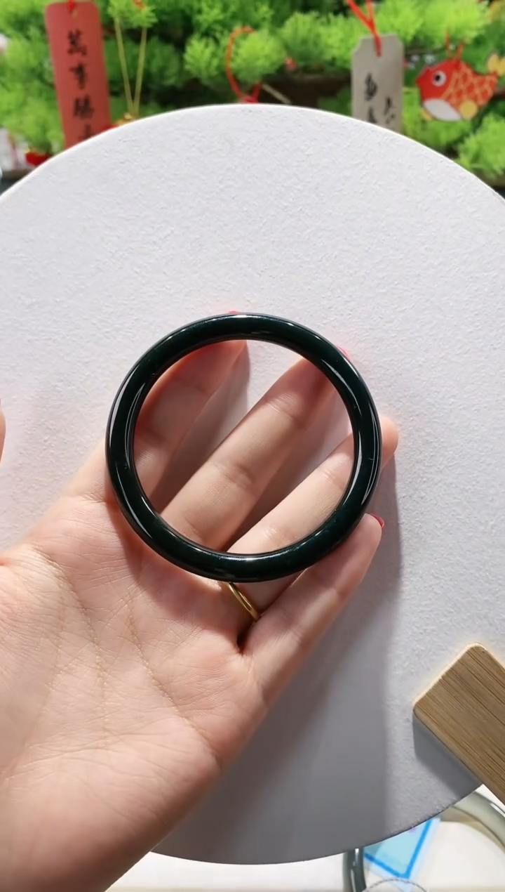 【闪购商品】和田玉（青玉）手镯未镶嵌54-57.6