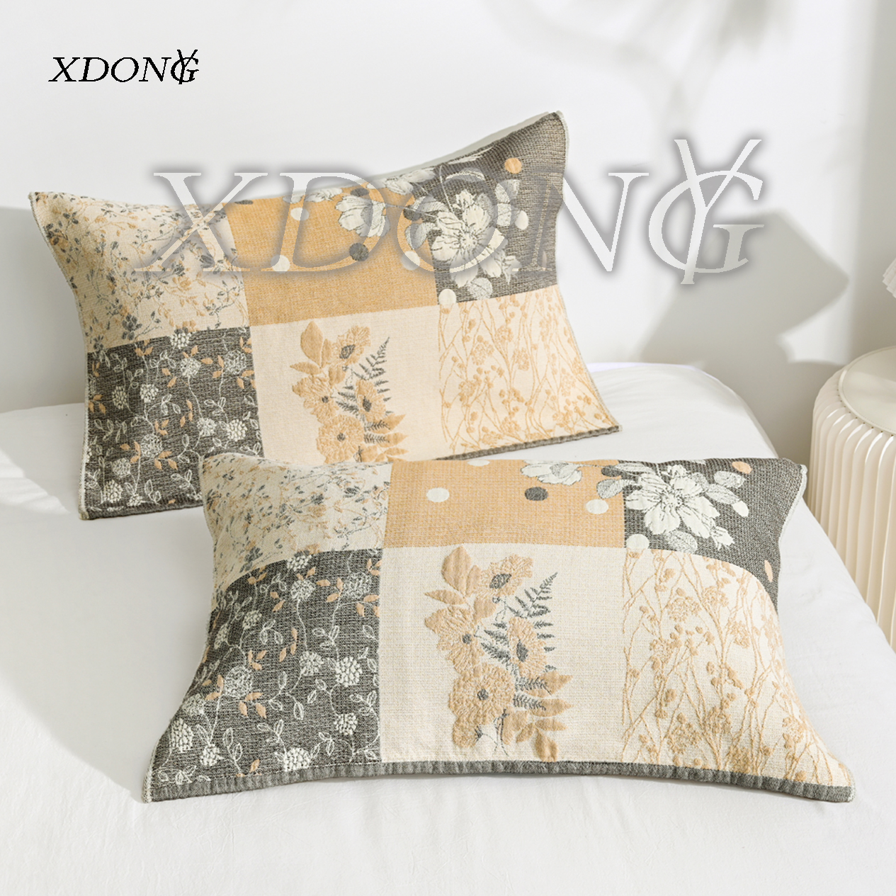 XDONGY（冬云家纺）52*78法国皇室定制 薇薇安 亲肤柔软 枕巾一对装