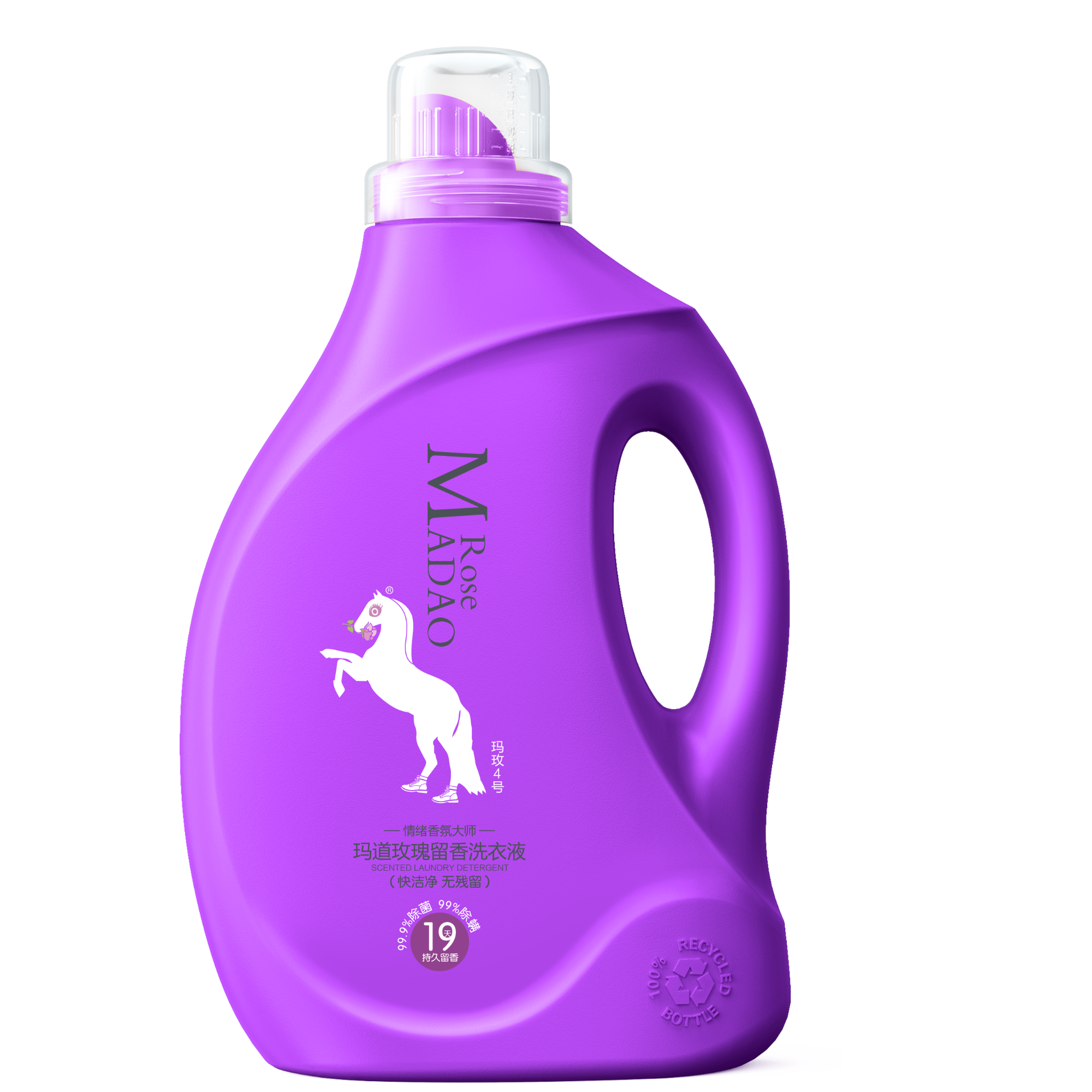 玛道玫瑰留香洗衣液玛玫4号3.28kg/瓶护理持久香氛浓缩家庭装
