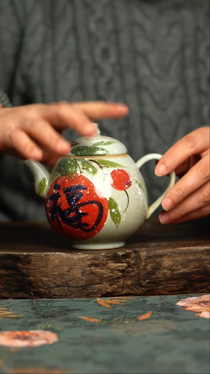 【闪购商品】杯釉下彩手工手绘同款陶器