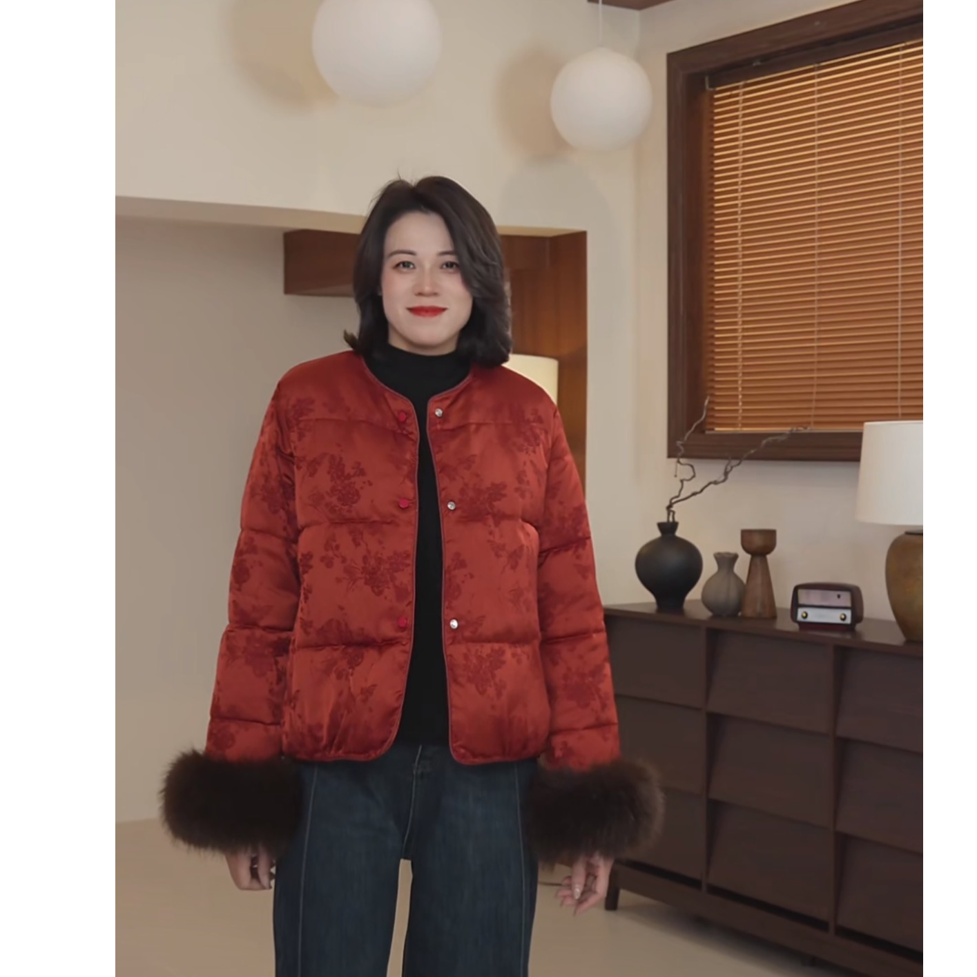 新年战袍新国风小马羽绒服 6289