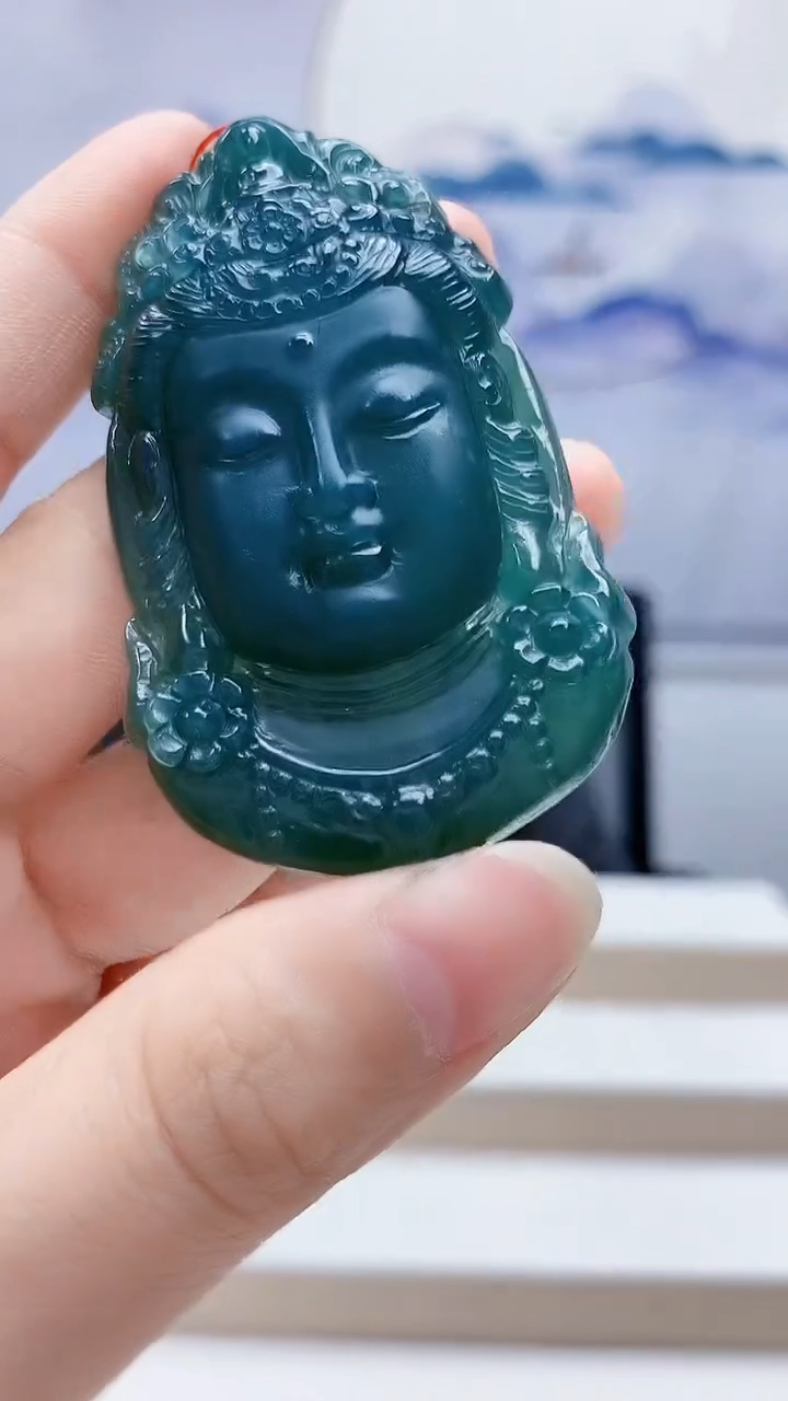 未镶嵌定制翡翠4852lr-毛货挂件51