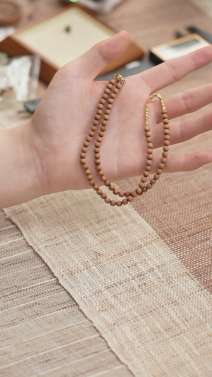 檀香木其他孤品！老山檀 碎银几两 项链