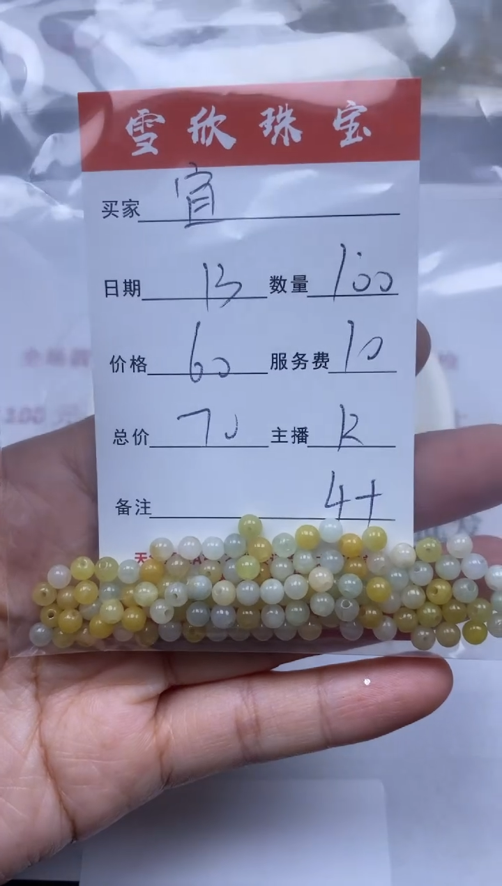 【闪购商品】翡翠颈饰未镶嵌雪欣散珠定制diy