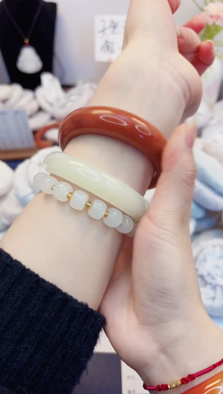 【闪购商品】石英质玉手镯未镶嵌430-财气镯-圈口57