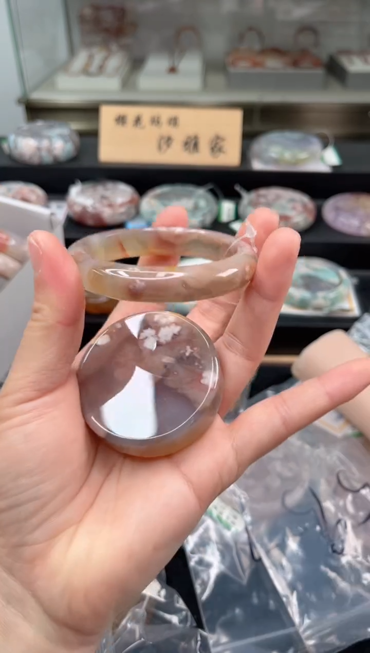 未镶嵌手镯石英质玉54圈口（赠品镯心）3039510