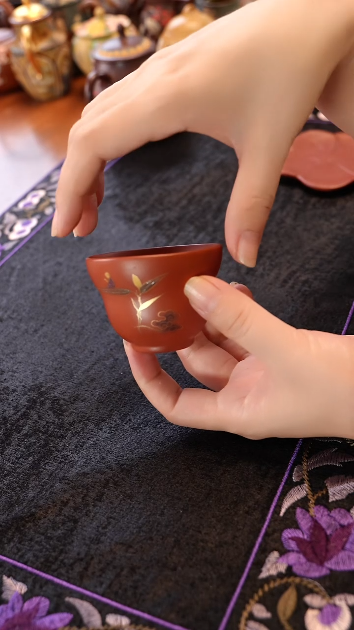 茶壶紫砂朱泥葫芦杯