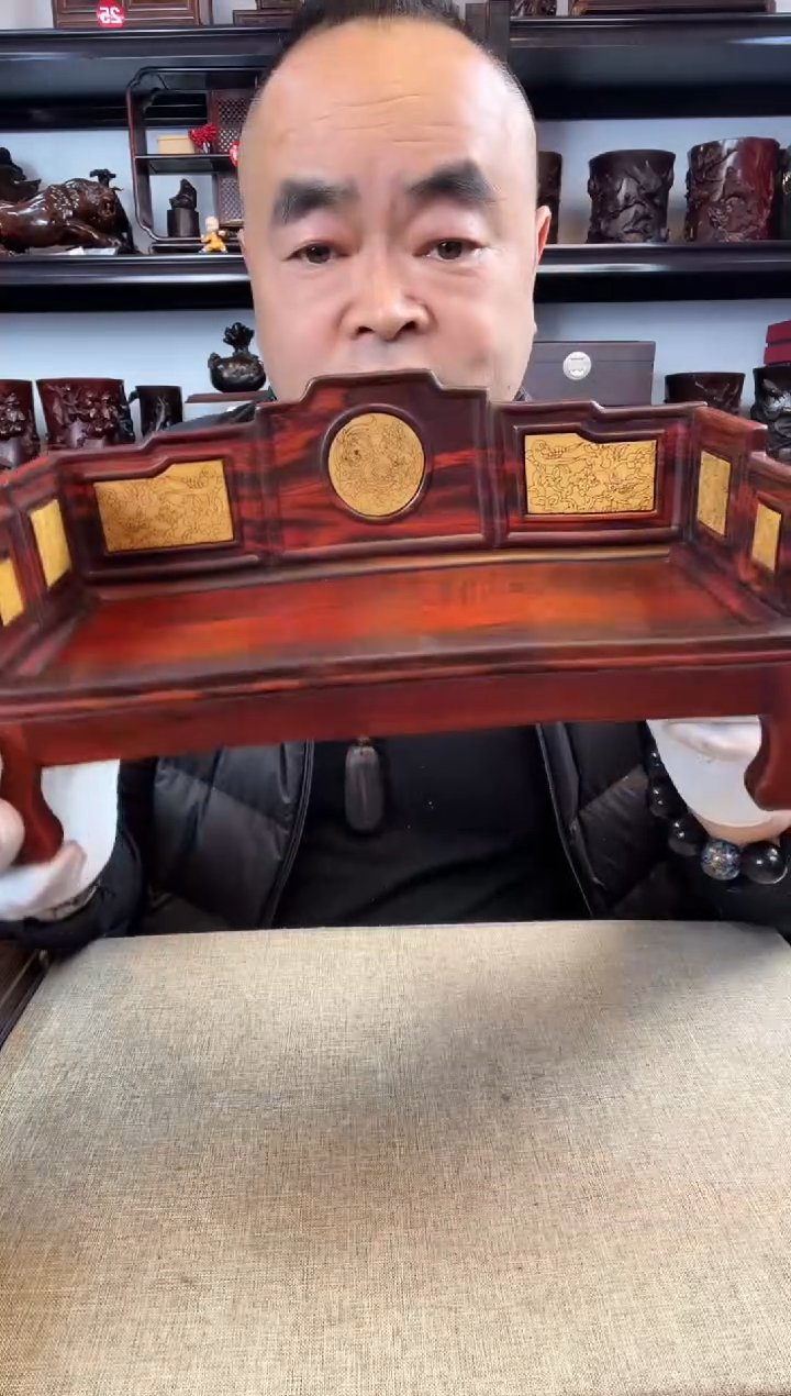木老李红木工艺品449瑕疵