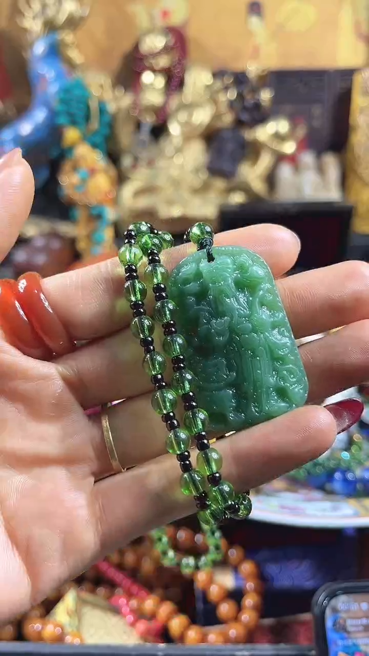 和田玉未镶嵌颈饰花姐甄选米爷爷