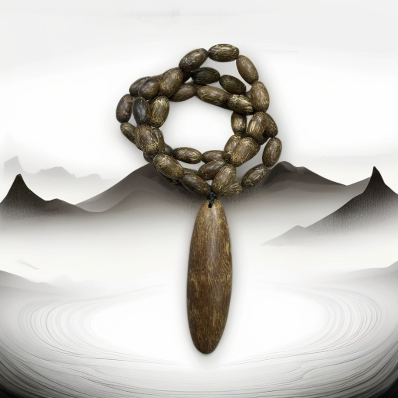 A738越南沉香木串吊坠