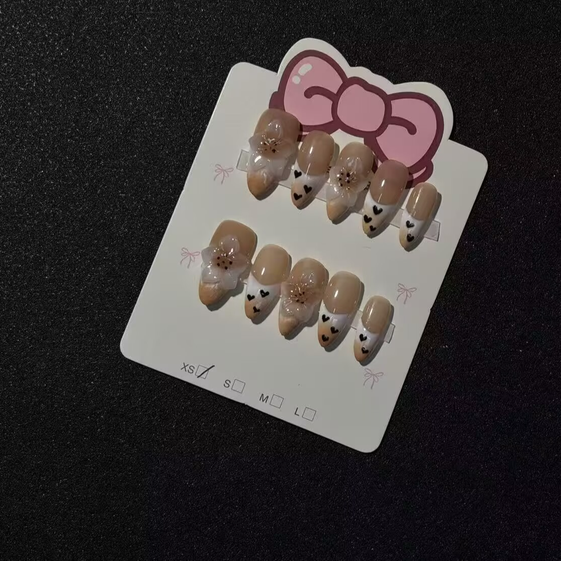 纯手工制作穿戴甲  气质小熊可爱