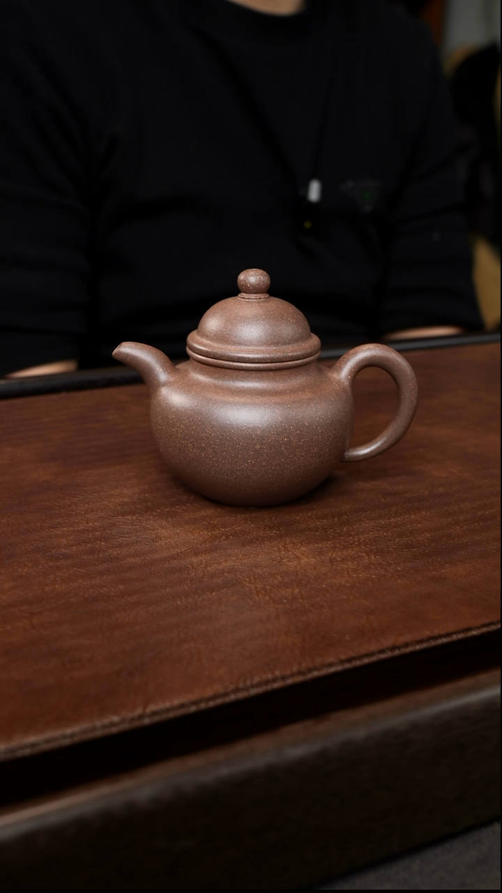 花块紫泥 掇球壶 200cc