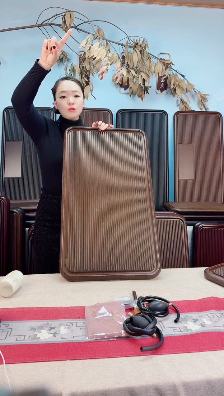 老*辈大海黄色茶盘80*45*4