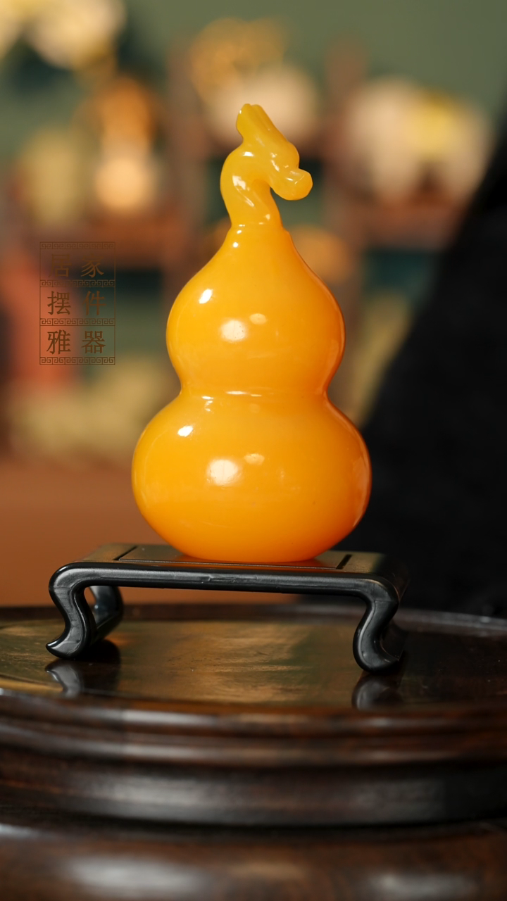 玉《龙头葫芦》摆件