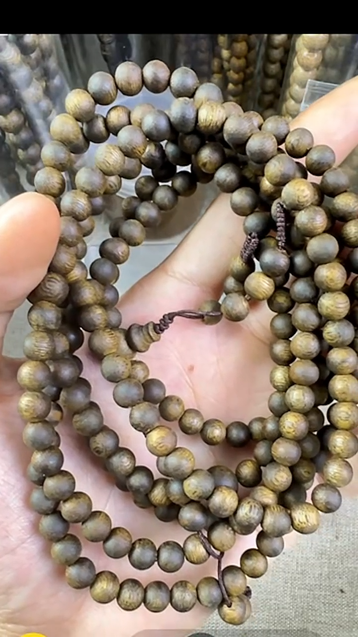 沉香手串种植绿棋06多圈16克