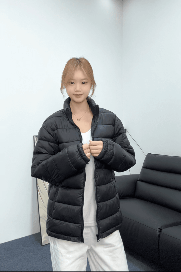 2025新款排骨轻薄保暖棉服女短款秋冬宽松立领整张棉服泡芙外套