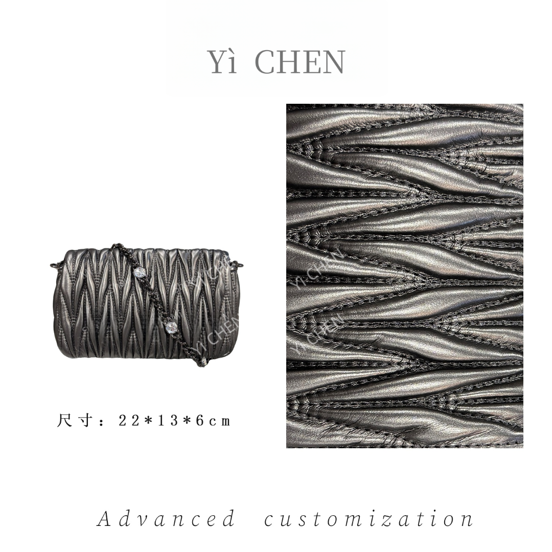 【Yì CHEN】ZT-D7062-枪色 简约时尚女士新款轻奢单肩斜跨包