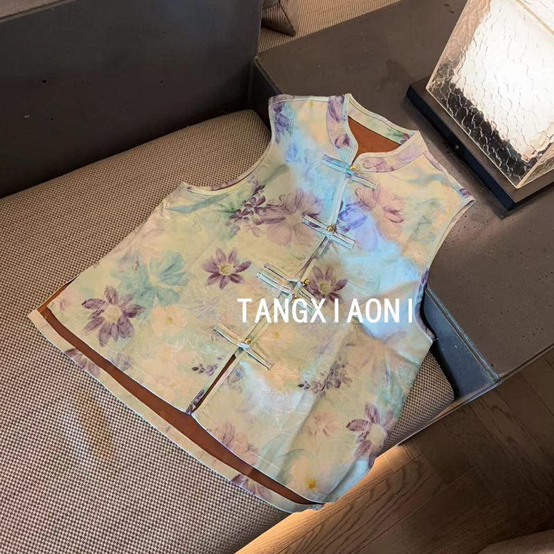 2店【蓝紫韵】盘扣马甲