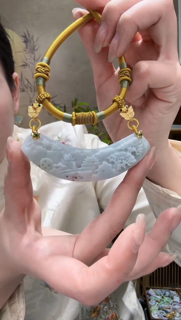 【闪购商品】翡翠耳饰未镶嵌吊坠