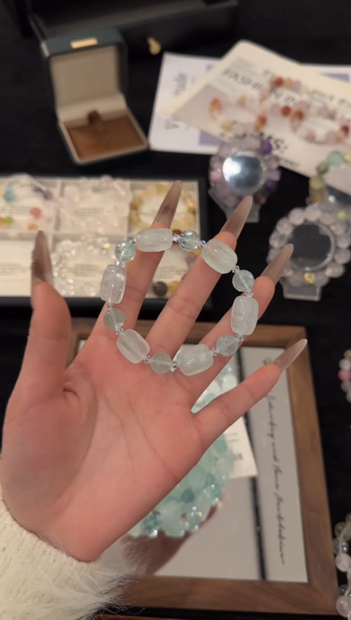 未镶嵌手链水晶青苹果乐园x3345