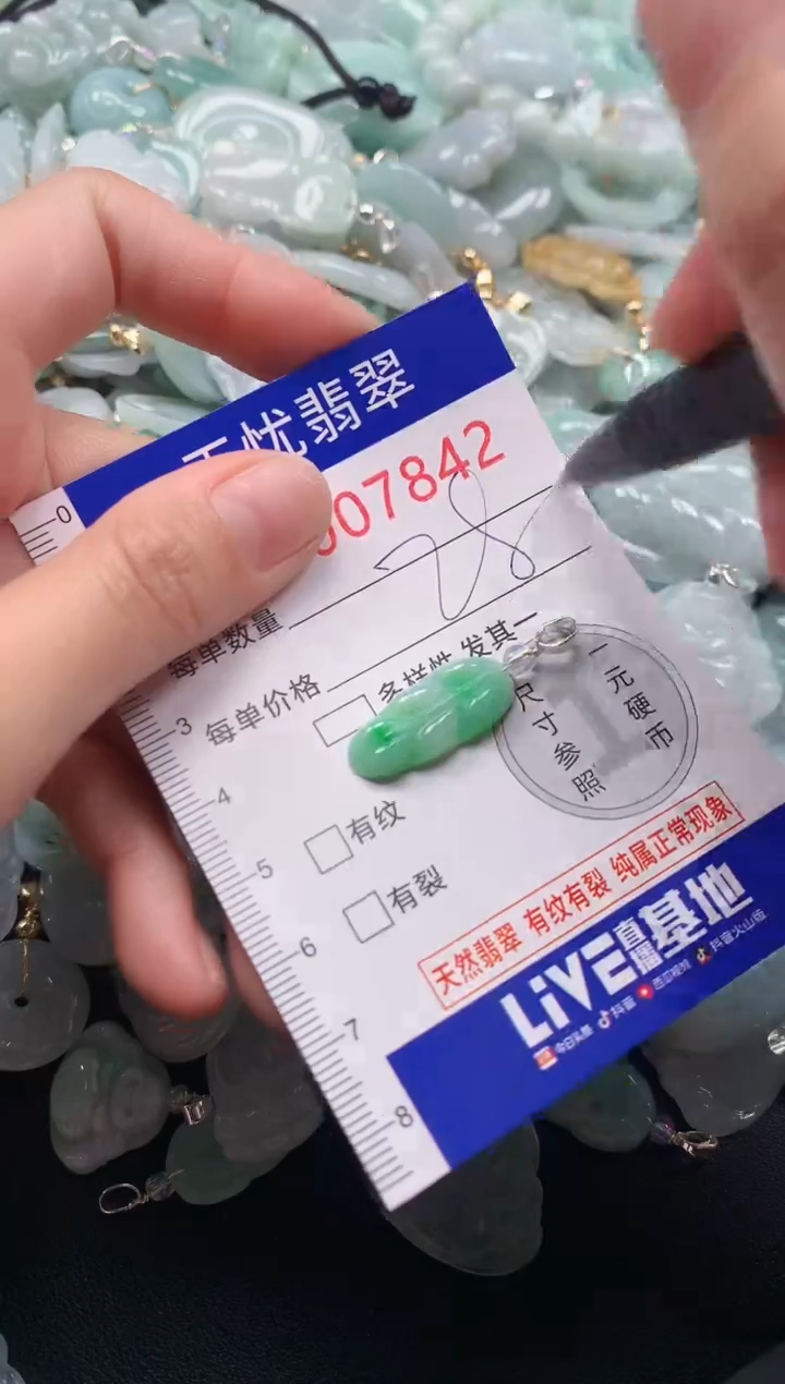 颈饰未镶嵌翡翠7842