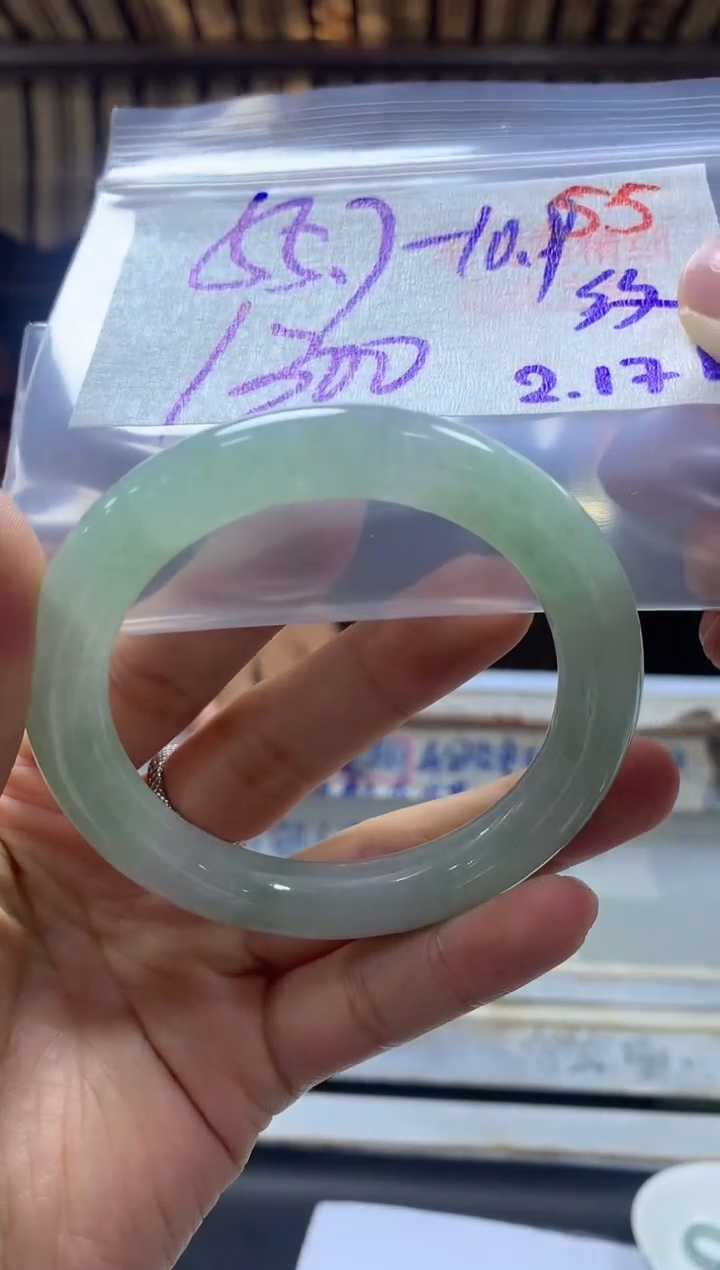 【闪购商品】定制翡翠未镶嵌毛货需精细抛光+55手镯+1300元