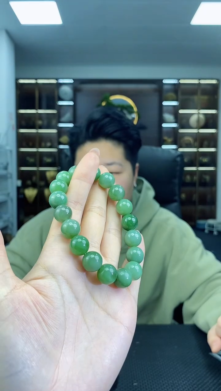 【闪购商品】和田玉手串未镶嵌卡12清货4