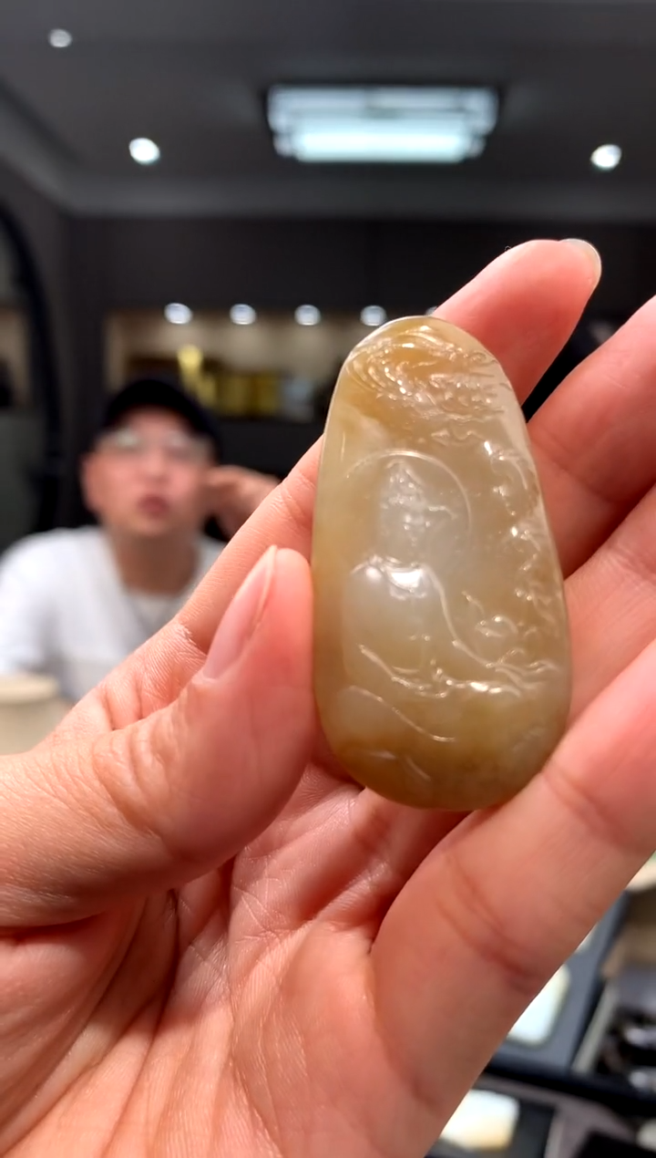 颈饰未镶嵌和田玉挂件