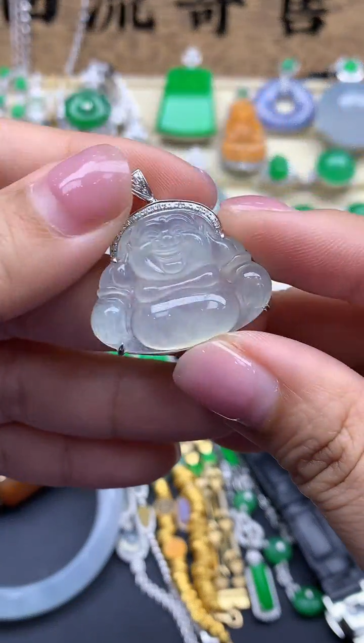 【闪购商品】翡翠颈饰18K金镶嵌497-中国好珍宝