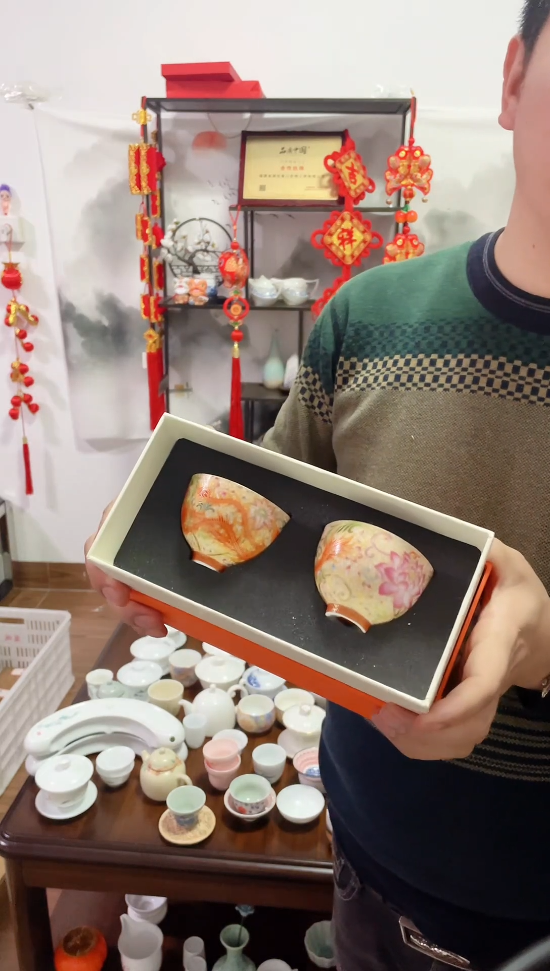 【闪购商品】【瓷心匠物】直播间福利专款珐琅彩龙凤对杯