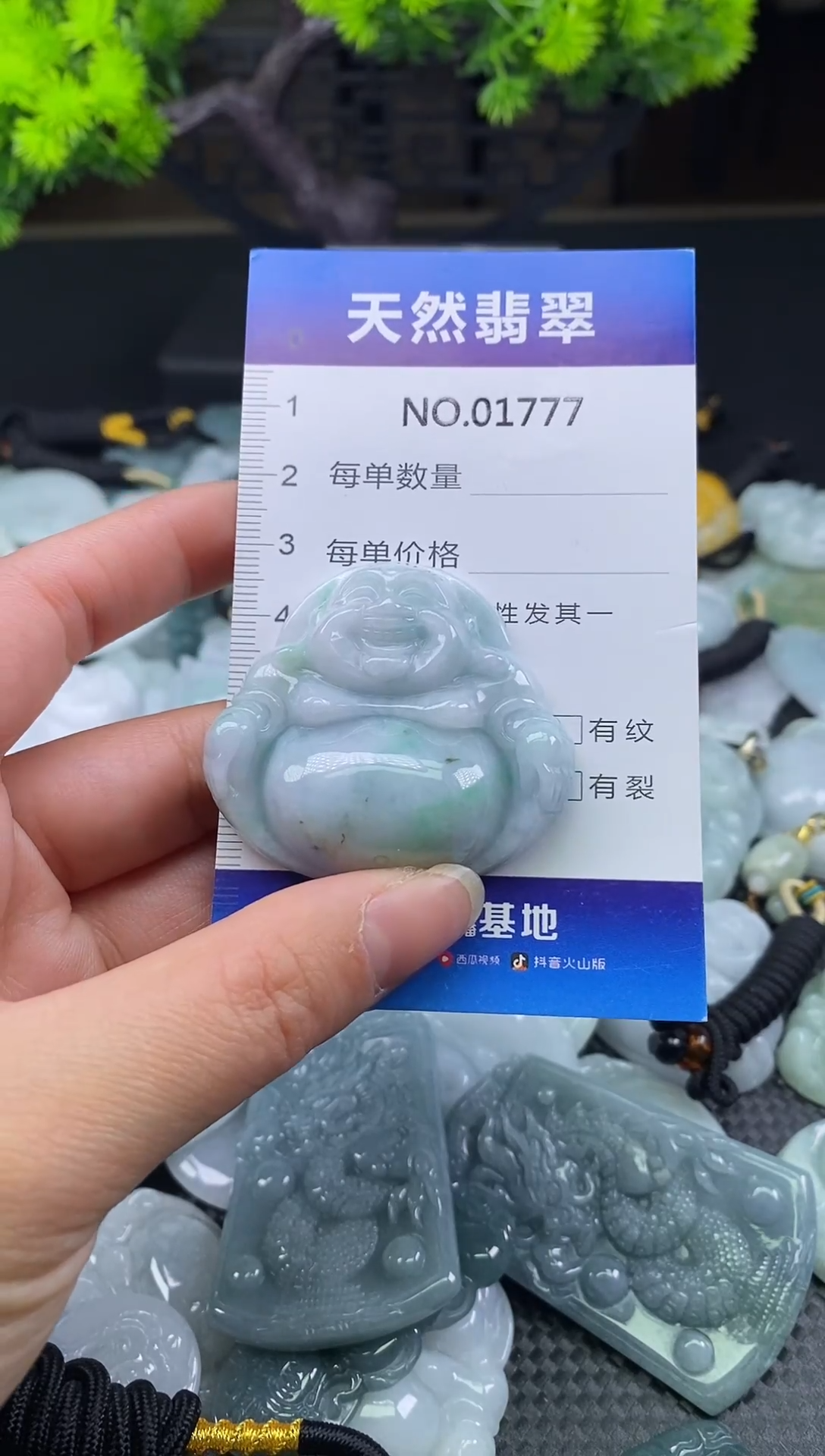 颈饰未镶嵌翡翠天然缅甸翡翠1777