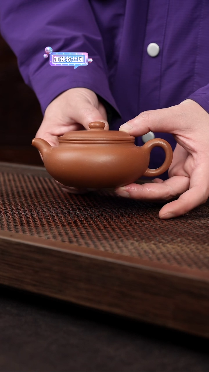 【闪购商品】紫砂茶壶五彩泥扁腹