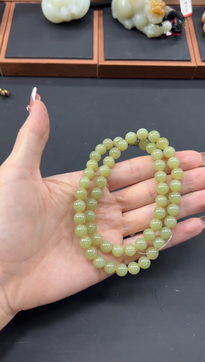 【闪购商品】和田玉项链未镶嵌若羌微色差卡8妈妈链