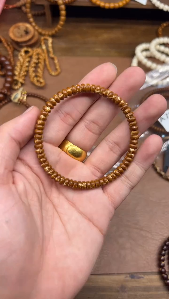 手串紫金鼠A834 3*6花皮鼠尖算盘