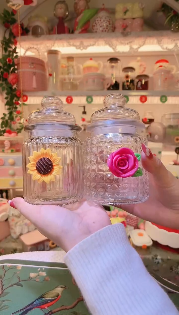 开播福利，仅剩一件！花朵密封罐2个