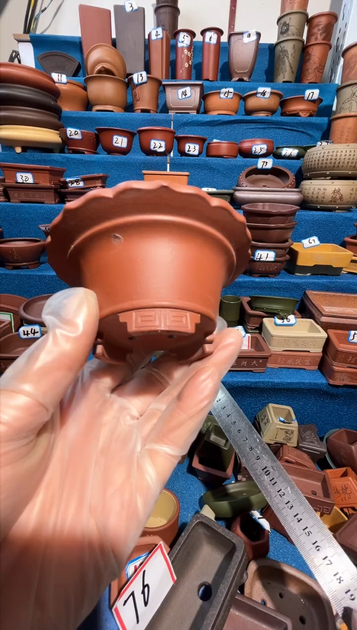 【闪购商品】紫砂紫砂花盆6.5*3