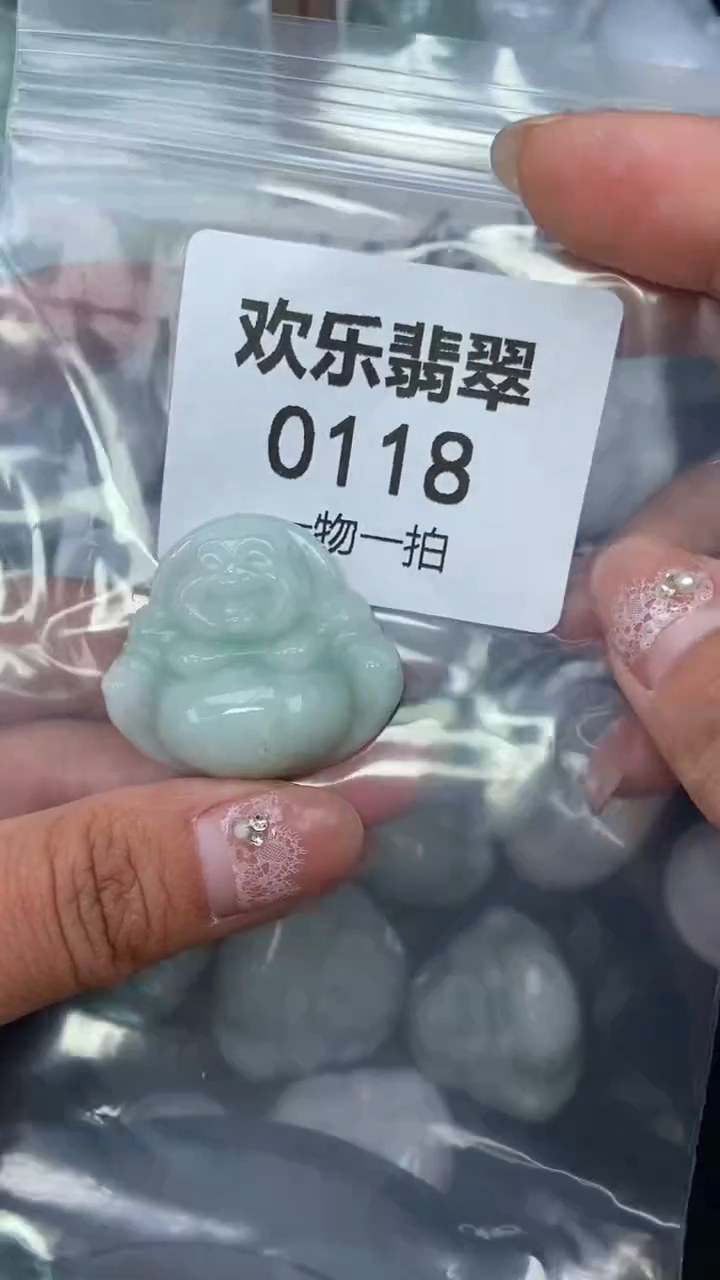 颈饰未镶嵌翡翠缅甸天然翡翠0118